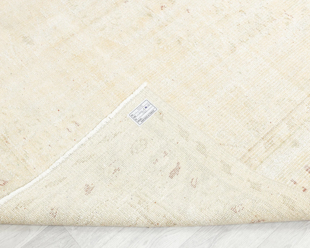 Beige Turkish Oushak Rug 6' x 9' 10" Hand-Knotted | No. VR60387