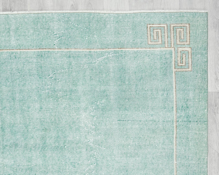 Blue Turkish Oushak Rug 6' 10" x 10' 4" Hand-Knotted | No. VR60416