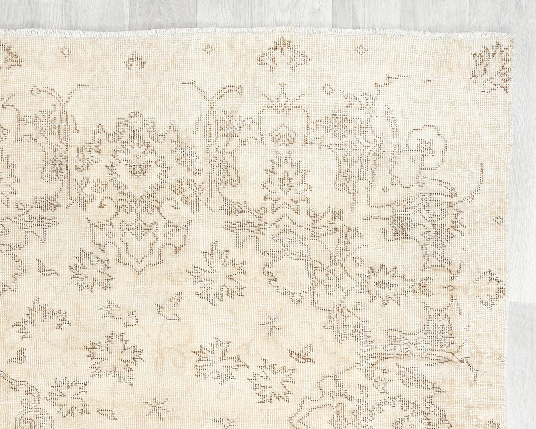 Multicolor Turkish Oushak Rug 6'2" x 10'5" Hand-Knotted | No. VR60458