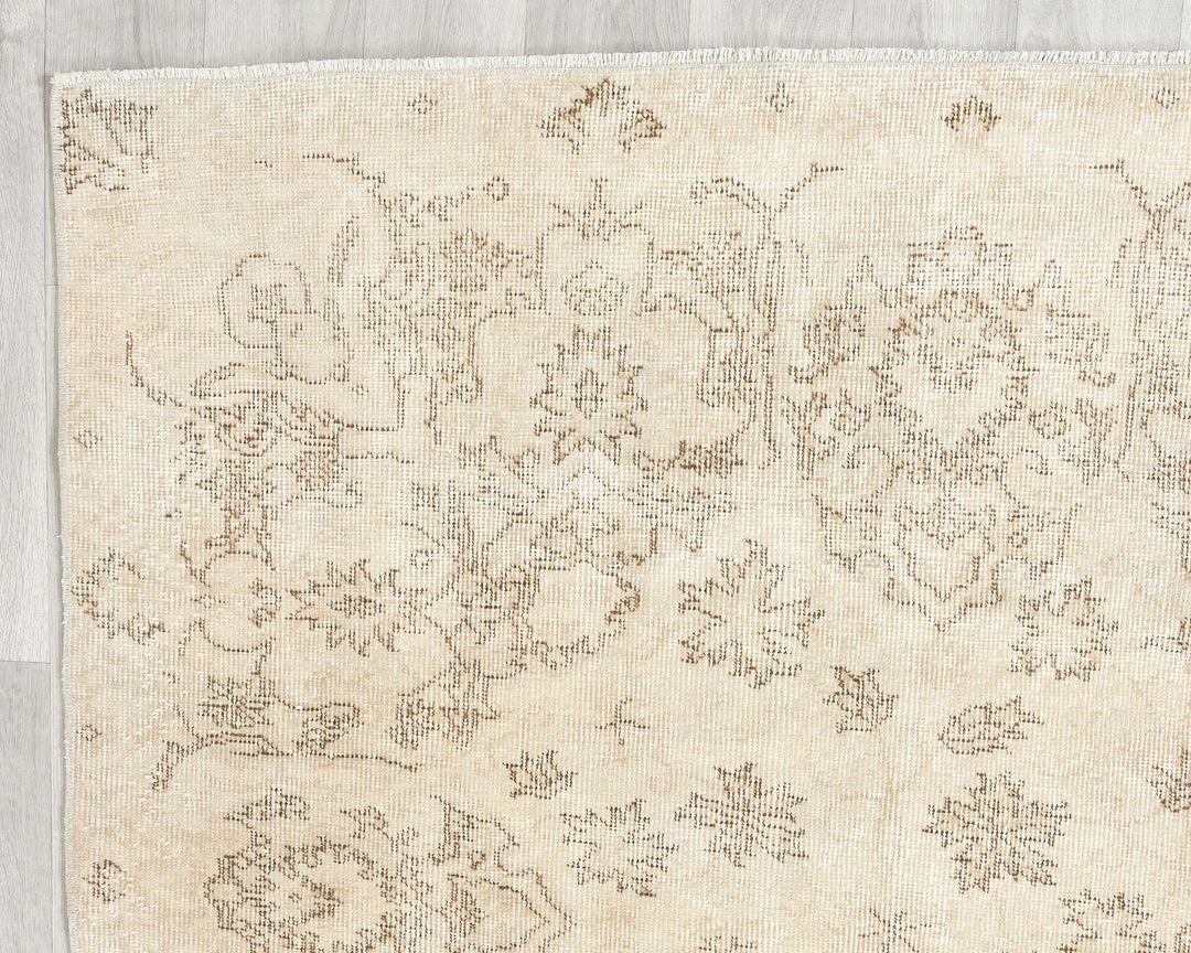 Multicolor Turkish Oushak Rug 6'2" x 10'5" Hand-Knotted | No. VR60458