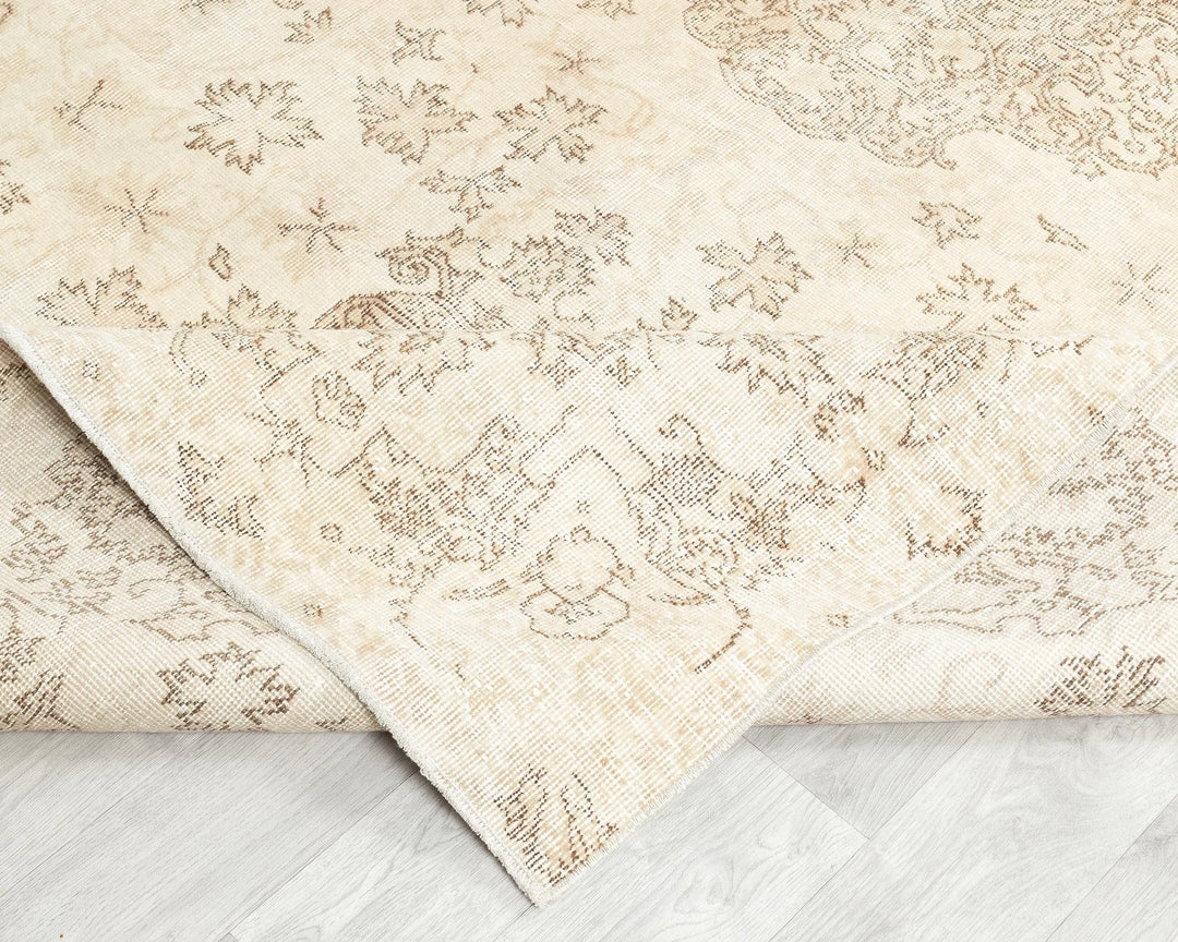 Multicolor Turkish Oushak Rug 6'2" x 10'5" Hand-Knotted | No. VR60458