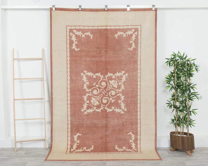 Multicolor Turkish Oushak Rug 5' x 7' 1" Hand-Knotted | No. VR60610