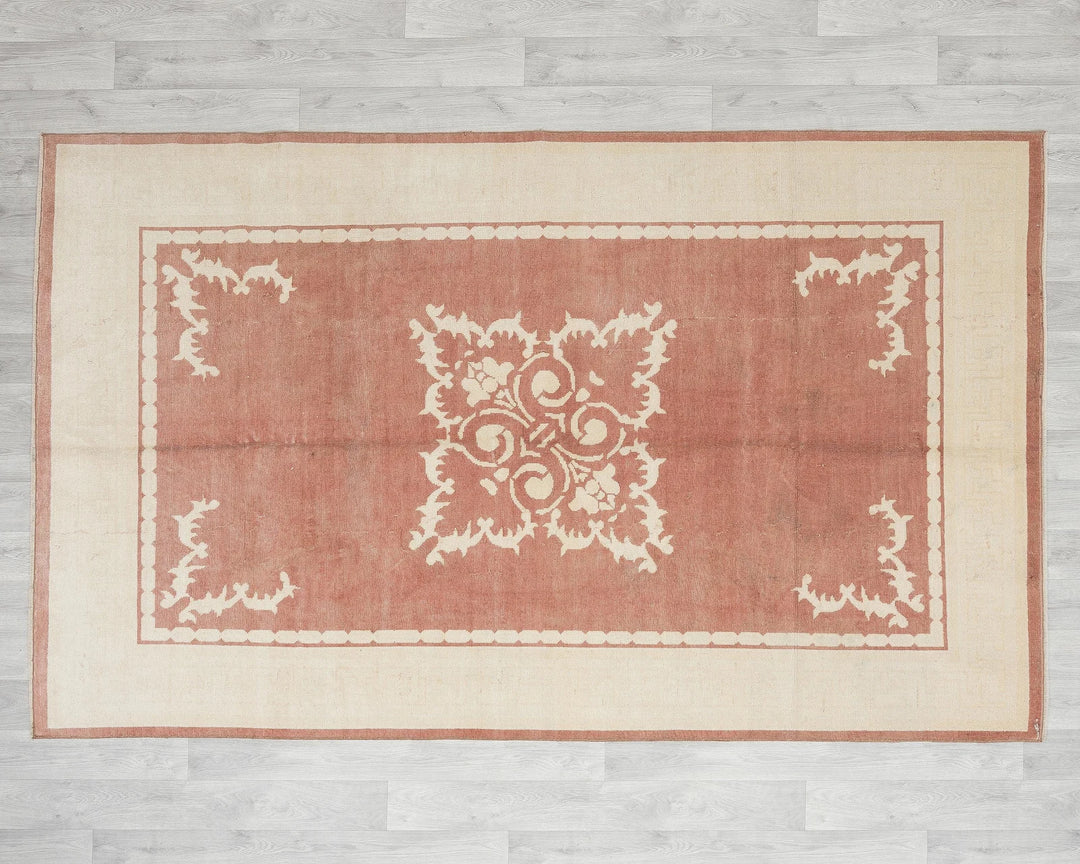 Multicolor Turkish Oushak Rug 5' x 7' 1" Hand-Knotted | No. VR60610