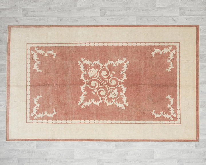 Multicolor Turkish Oushak Rug 5' x 7' 1" Hand-Knotted | No. VR60610