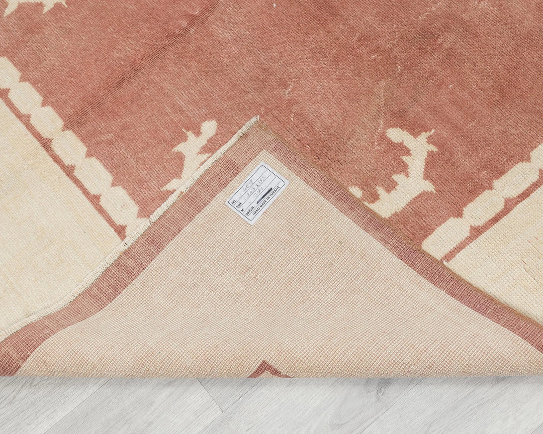 Multicolor Turkish Oushak Rug 5' x 7' 1" Hand-Knotted | No. VR60610