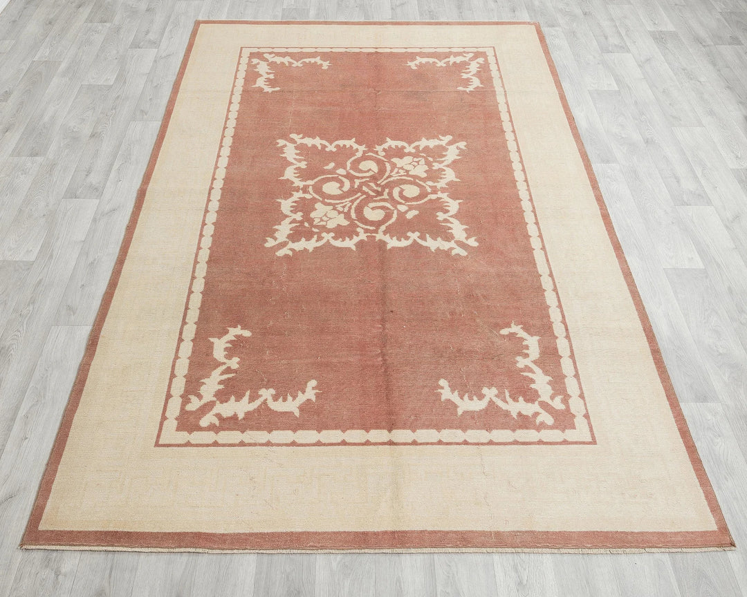 Multicolor Turkish Oushak Rug 5' x 7' 1" Hand-Knotted | No. VR60610