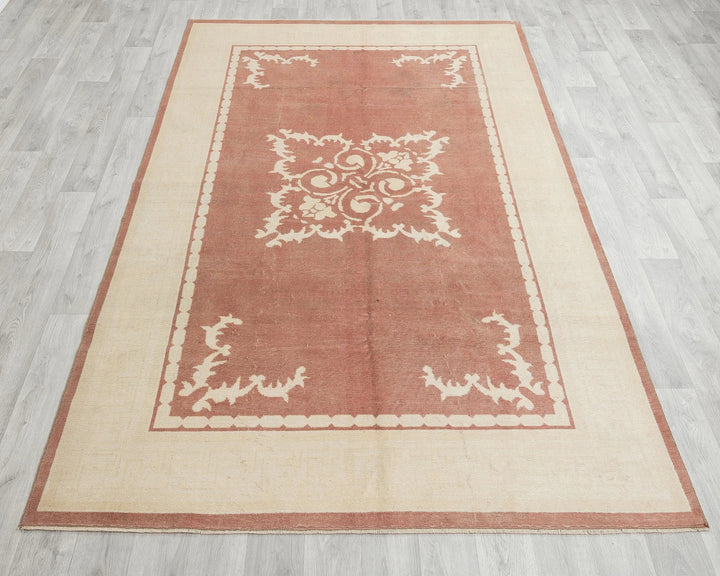 Multicolor Turkish Oushak Rug 5' x 7' 1" Hand-Knotted | No. VR60610