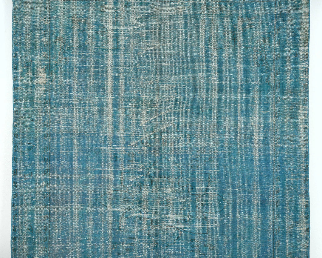 Blue Turkish Oushak Rug 8' 5" x 5' 6" Hand-Knotted | No. VR60644