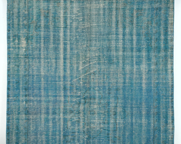 Blue Turkish Oushak Rug 8' 5" x 5' 6" Hand-Knotted | No. VR60644