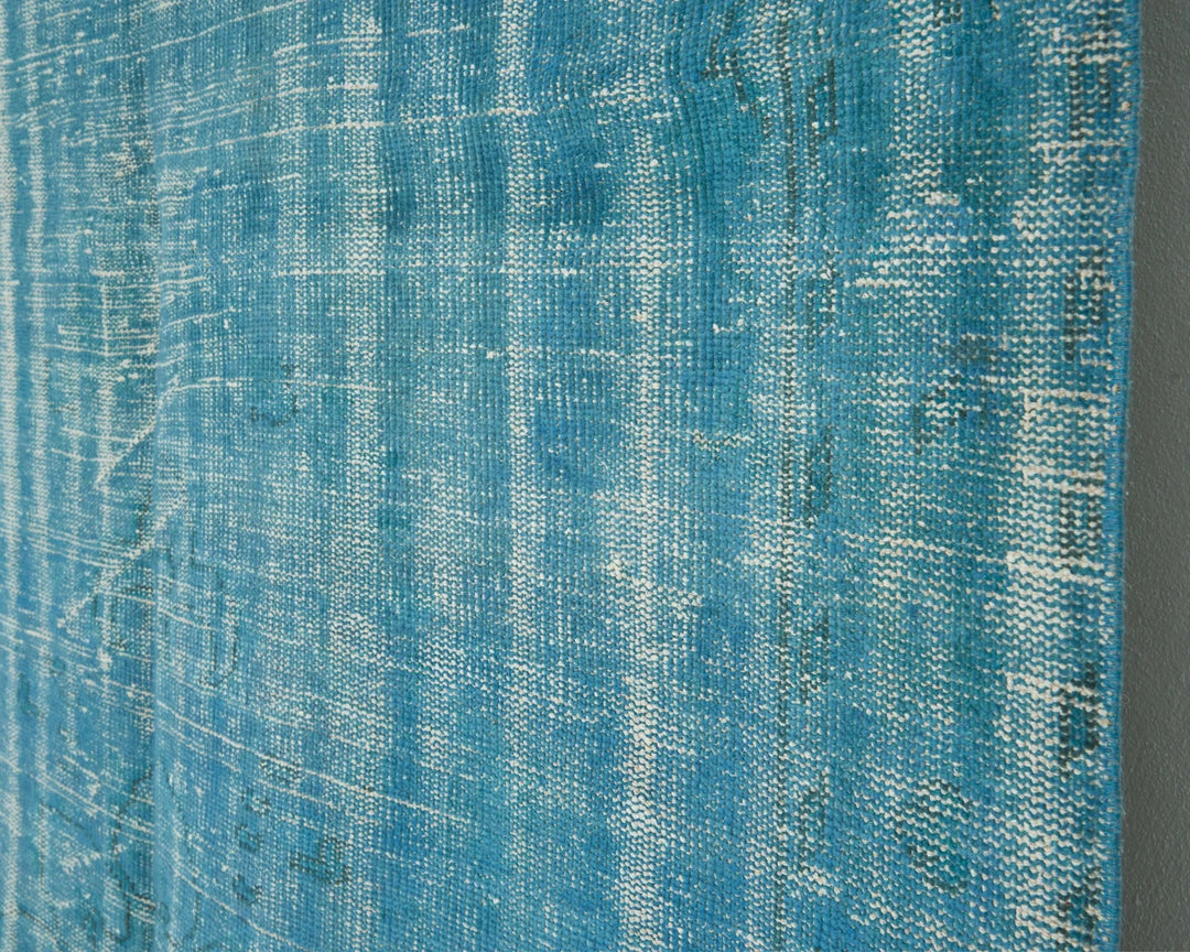 Blue Turkish Oushak Rug 8' 5" x 5' 6" Hand-Knotted | No. VR60644