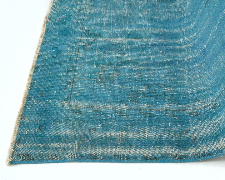 Blue Turkish Oushak Rug 8' 5" x 5' 6" Hand-Knotted | No. VR60644