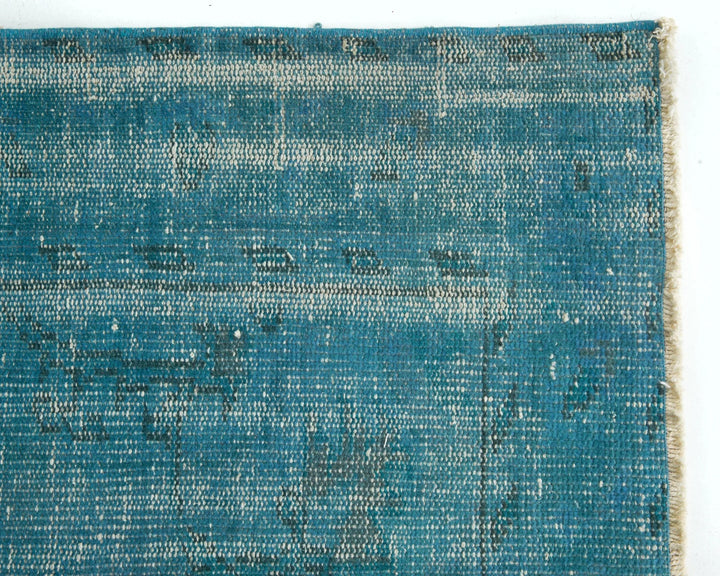 Blue Turkish Oushak Rug 8' 5" x 5' 6" Hand-Knotted | No. VR60644