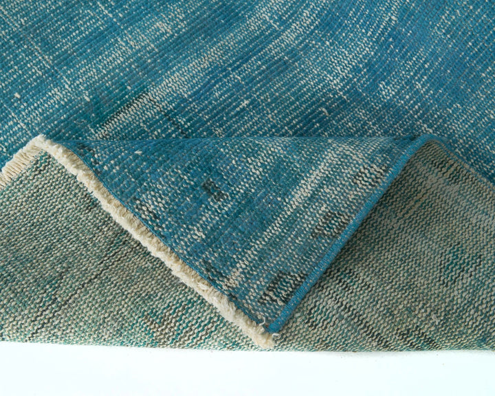Blue Turkish Oushak Rug 8' 5" x 5' 6" Hand-Knotted | No. VR60644