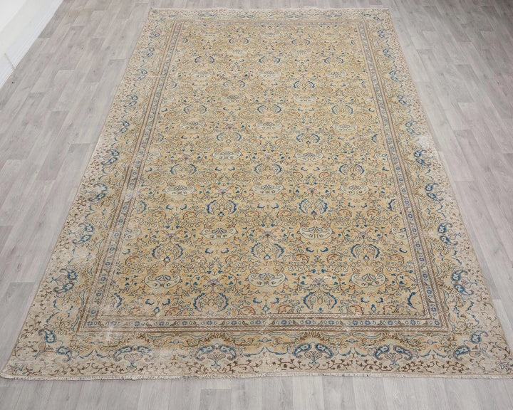 Multicolor Turkish Oushak Rug 7' 4" x 10' 6" Hand-Knotted | No. VR60721