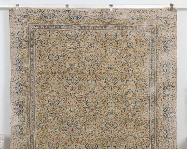 Multicolor Turkish Oushak Rug 7' 4" x 10' 6" Hand-Knotted | No. VR60721