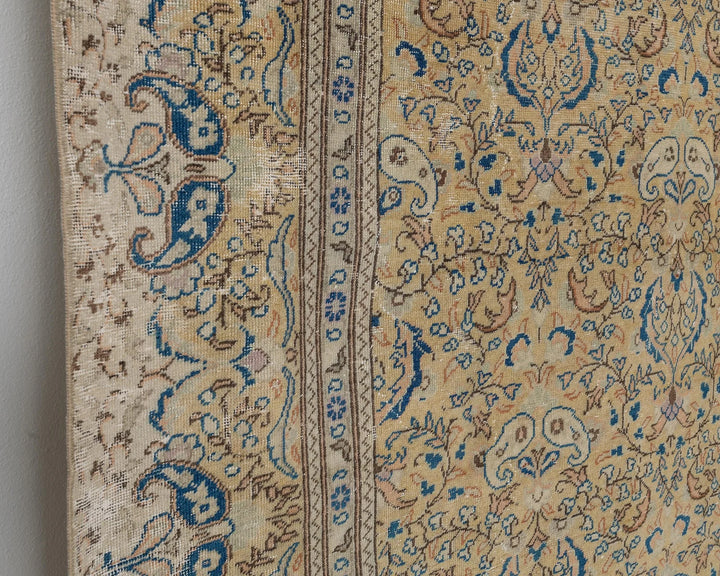 Multicolor Turkish Oushak Rug 7' 4" x 10' 6" Hand-Knotted | No. VR60721