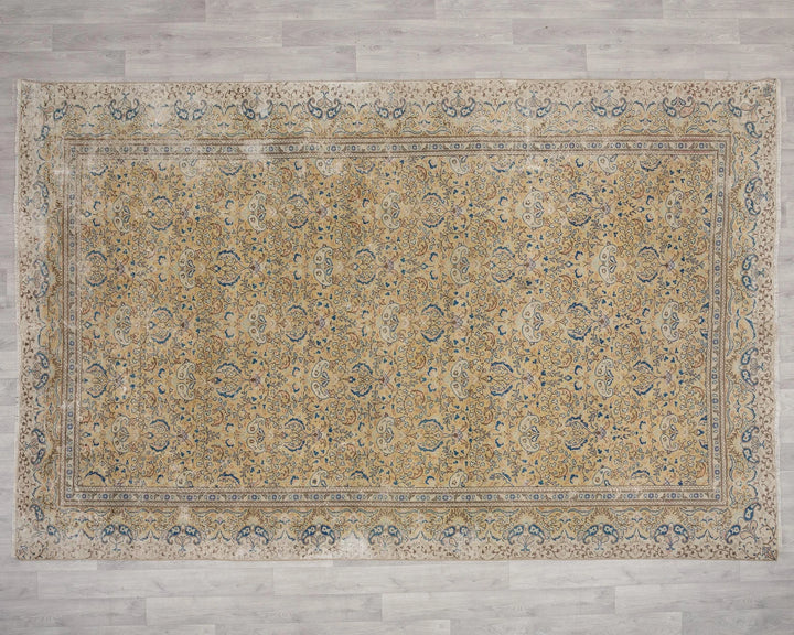 Multicolor Turkish Oushak Rug 7' 4" x 10' 6" Hand-Knotted | No. VR60721