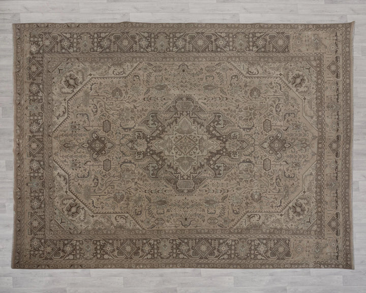 Multicolor Turkish Oushak Rug 10' x 13' Hand-Knotted view 9