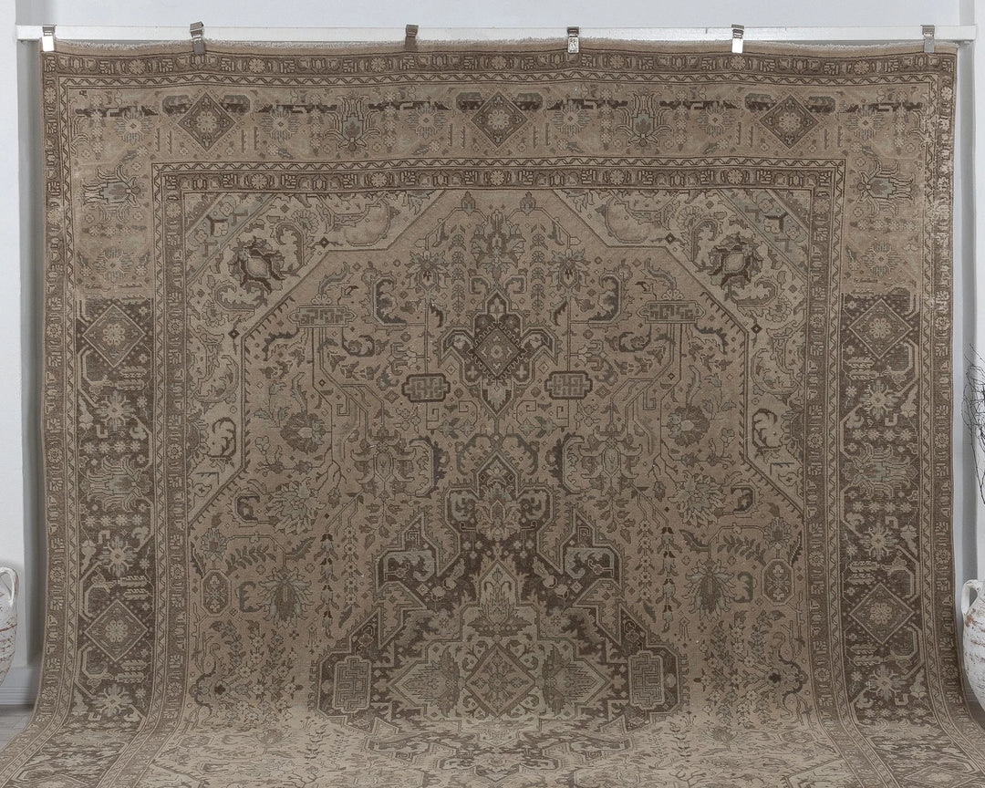 Multicolor Turkish Oushak Rug 10' x 13' Hand-Knotted view