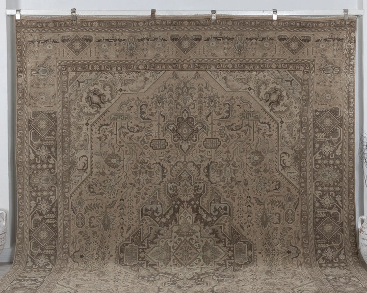 Multicolor Turkish Oushak Rug 10' x 13' Hand-Knotted view