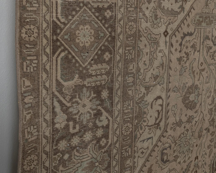Multicolor Turkish Oushak Rug 10' x 13' Hand-Knotted close-up