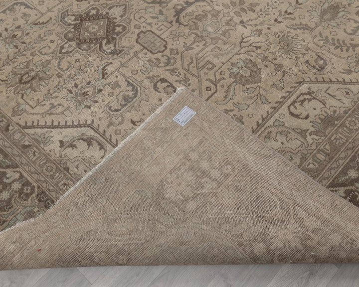 Multicolor Turkish Oushak Rug 10' x 13' Hand-Knotted texture