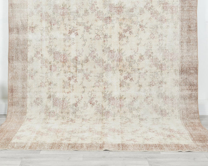 Multicolor Turkish Oushak Rug 6'7" x 9'4" Hand-Knotted | No. VR61116