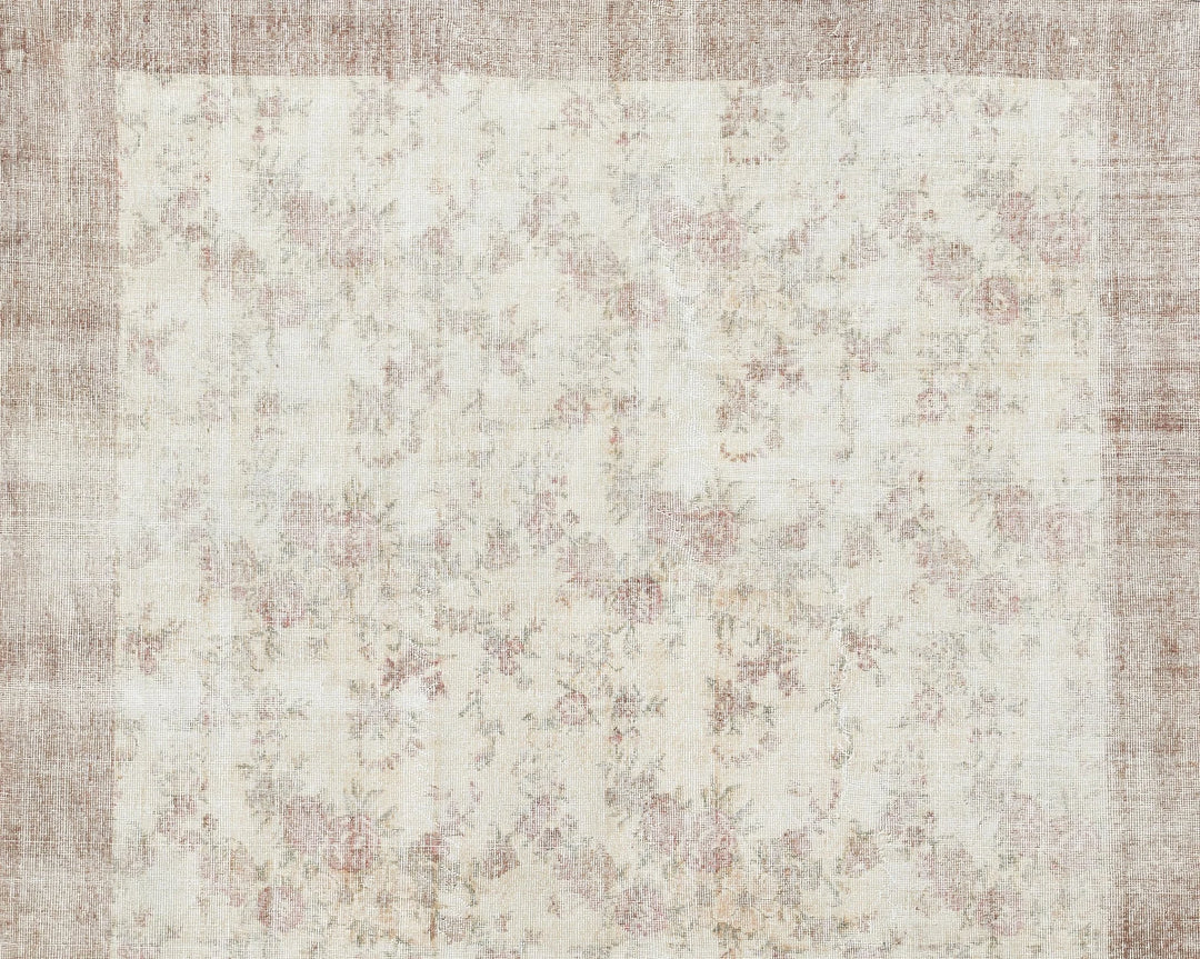 Multicolor Turkish Oushak Rug 6'7" x 9'4" Hand-Knotted | No. VR61116