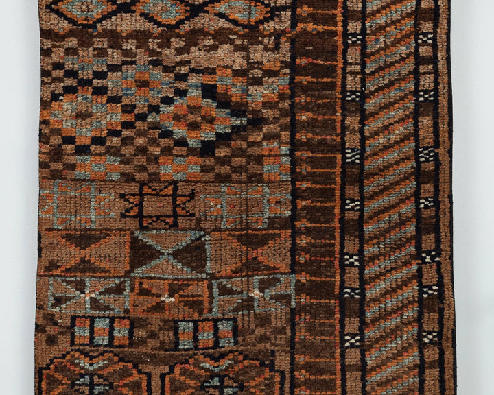 Multicolor Turkish Oushak Rug 3' 1" x 8' 6" Hand-Knotted | No. VR61138