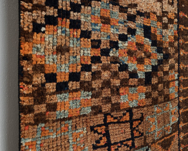 Multicolor Turkish Oushak Rug 3' 1" x 8' 6" Hand-Knotted | No. VR61138