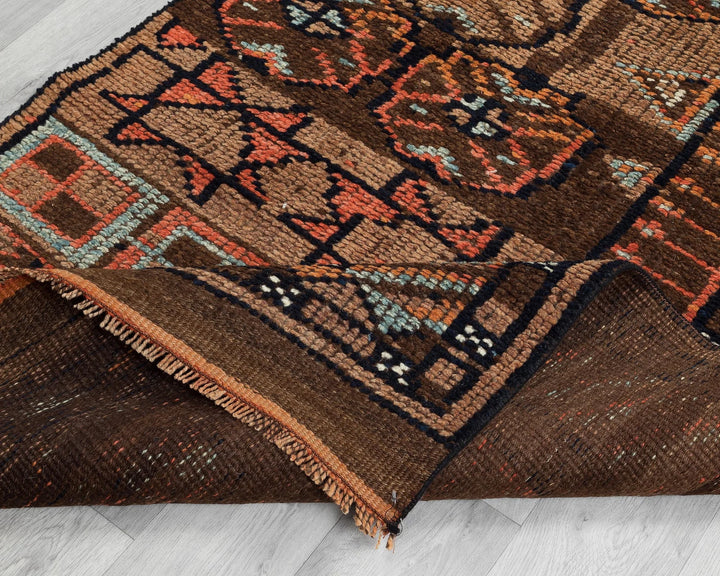 Multicolor Turkish Oushak Rug 3' 1" x 8' 6" Hand-Knotted | No. VR61138