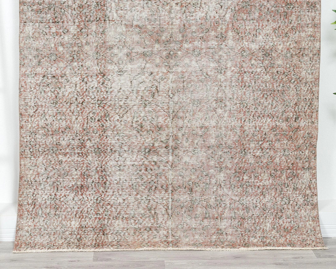 Multicolor Turkish Vintage Rug 4' 8" x 7' 1" Hand-Knotted | No. VR61213