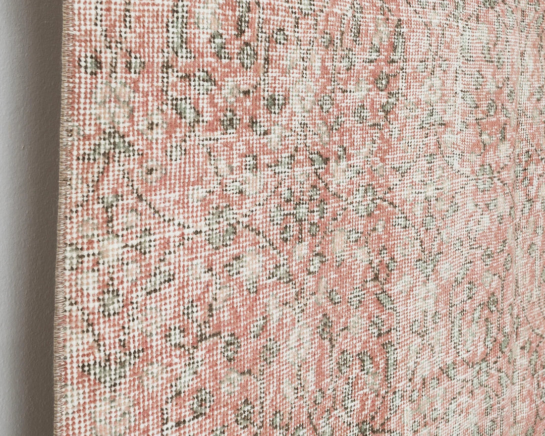 Multicolor Turkish Vintage Rug 4' 8" x 7' 1" Hand-Knotted | No. VR61213
