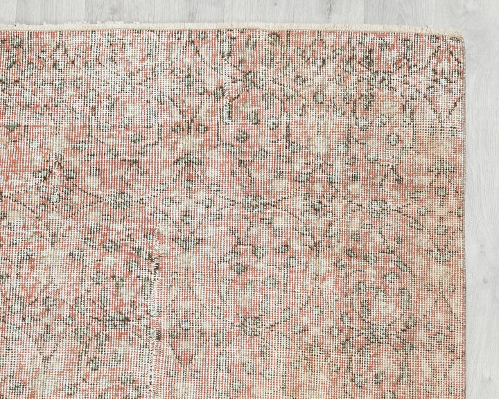 Multicolor Turkish Vintage Rug 4' 8" x 7' 1" Hand-Knotted | No. VR61213