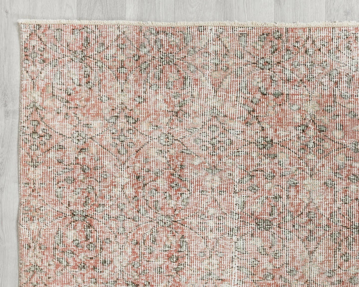 Multicolor Turkish Vintage Rug 4' 8" x 7' 1" Hand-Knotted | No. VR61213