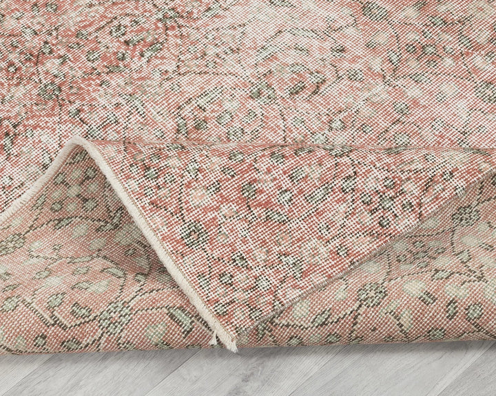 Multicolor Turkish Vintage Rug 4' 8" x 7' 1" Hand-Knotted | No. VR61213