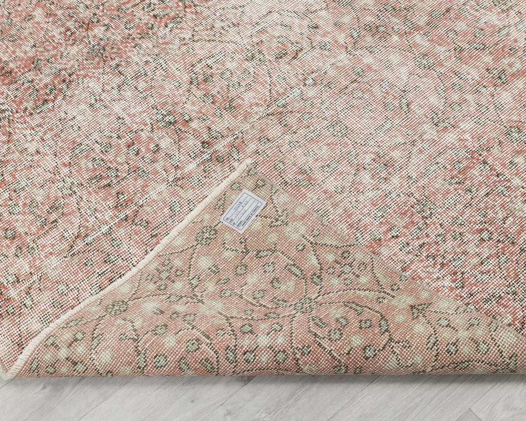 Multicolor Turkish Vintage Rug 4' 8" x 7' 1" Hand-Knotted | No. VR61213