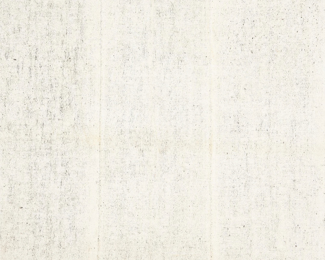 White Turkish Kilim Rug 5'7" x 8'2" Flat-Weave | No. VR61228
