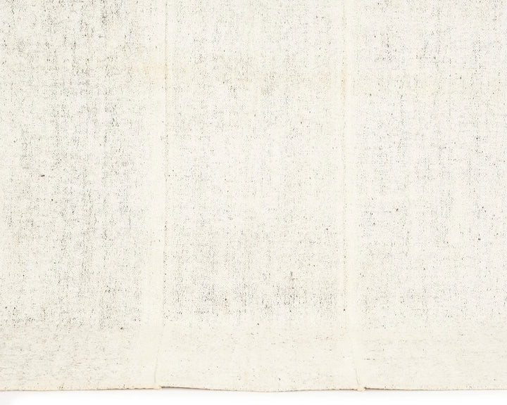 White Turkish Kilim Rug 5'7" x 8'2" Flat-Weave | No. VR61228
