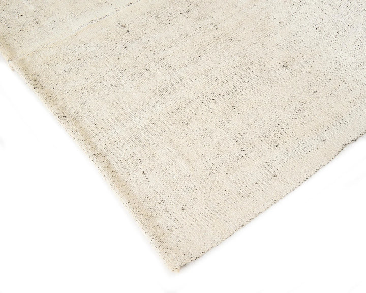 White Turkish Kilim Rug 5'7" x 8'2" Flat-Weave | No. VR61228