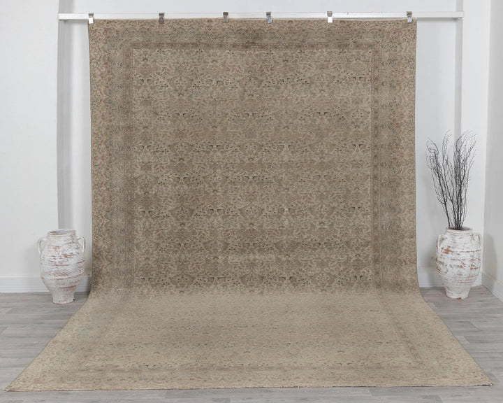 Multicolor Turkish Vintage Rug 8' x 11' 7" Hand-Knotted | No. VR61242