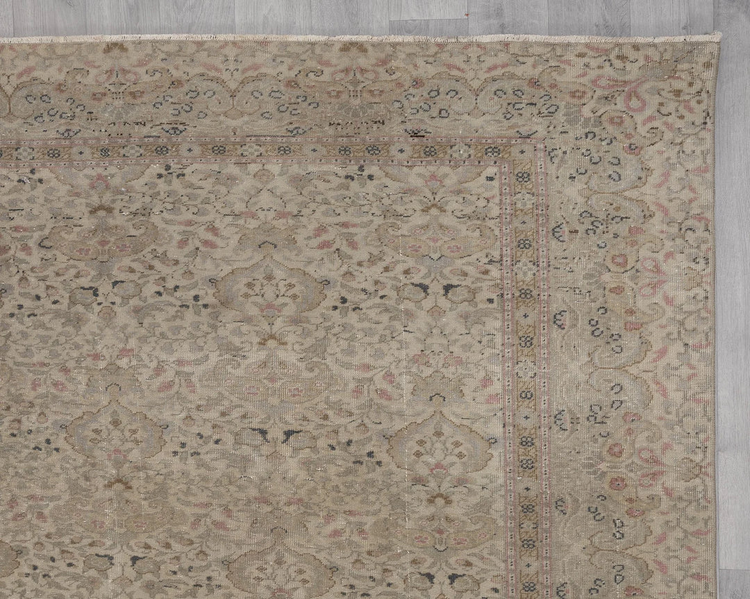 Multicolor Turkish Vintage Rug 8' x 11' 7" Hand-Knotted | No. VR61242