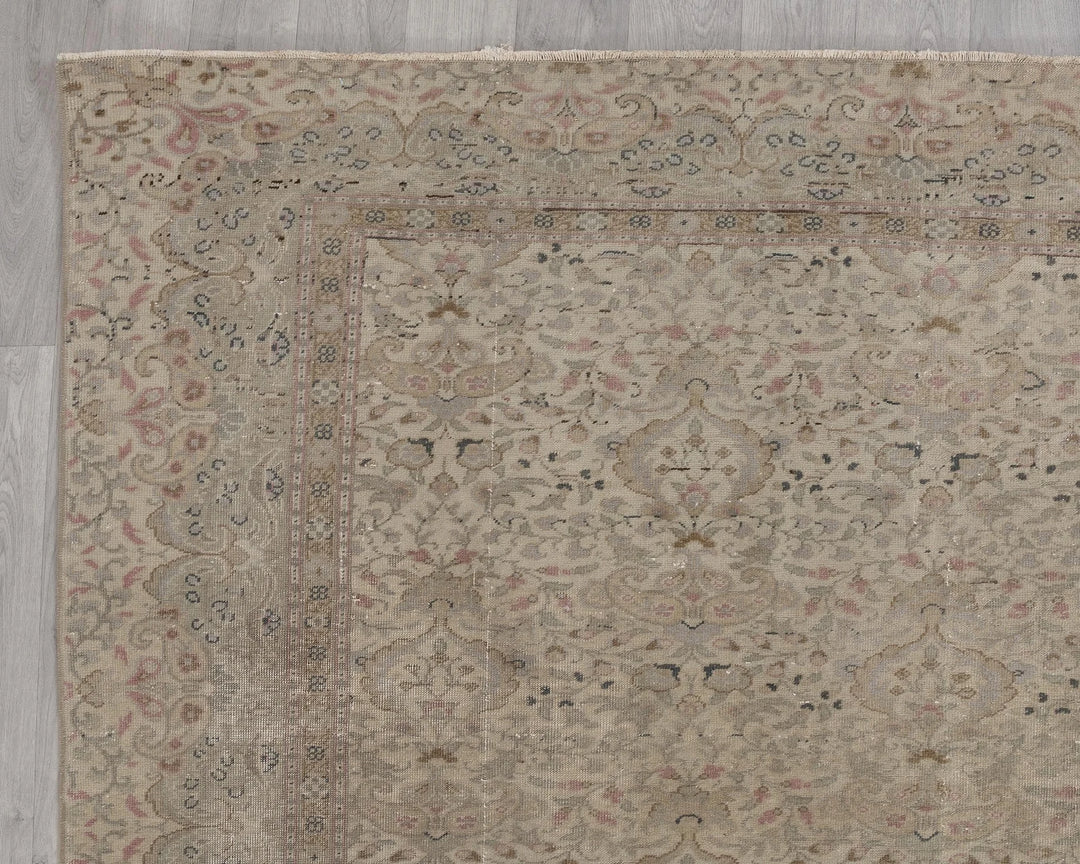 Multicolor Turkish Vintage Rug 8' x 11' 7" Hand-Knotted | No. VR61242