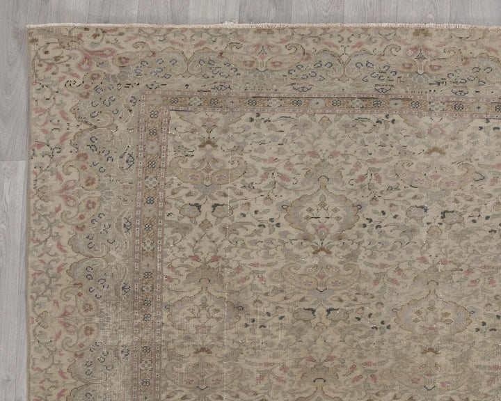 Multicolor Turkish Vintage Rug 8' x 11' 7" Hand-Knotted | No. VR61242