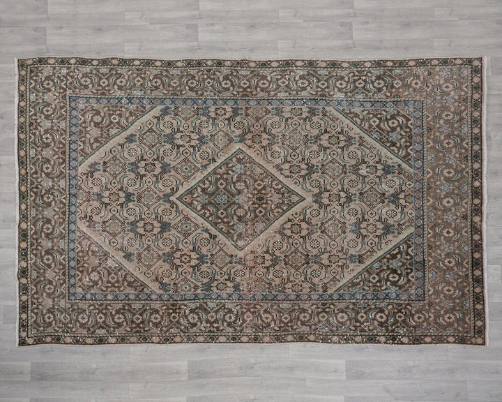 Multicolor Turkish Oushak Rug 6' 3" x 9' 7" Hand-Knotted | No. VR61334