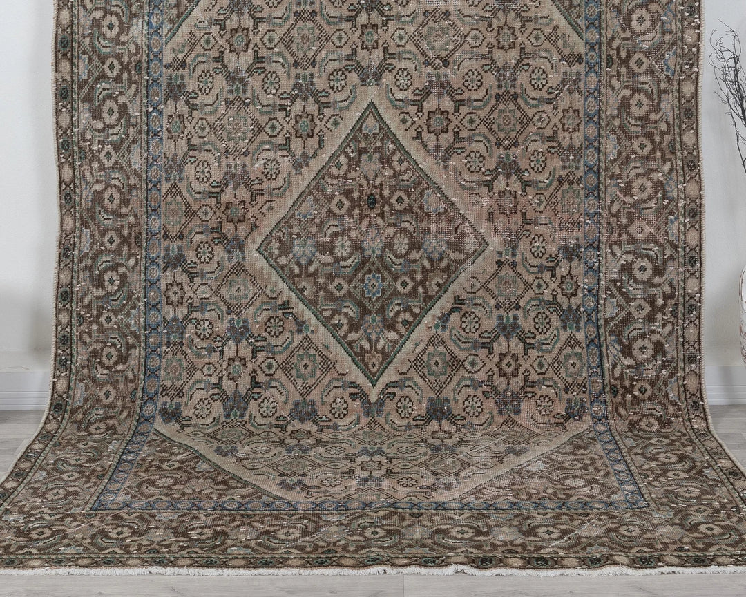 Multicolor Turkish Oushak Rug 6' 3" x 9' 7" Hand-Knotted | No. VR61334