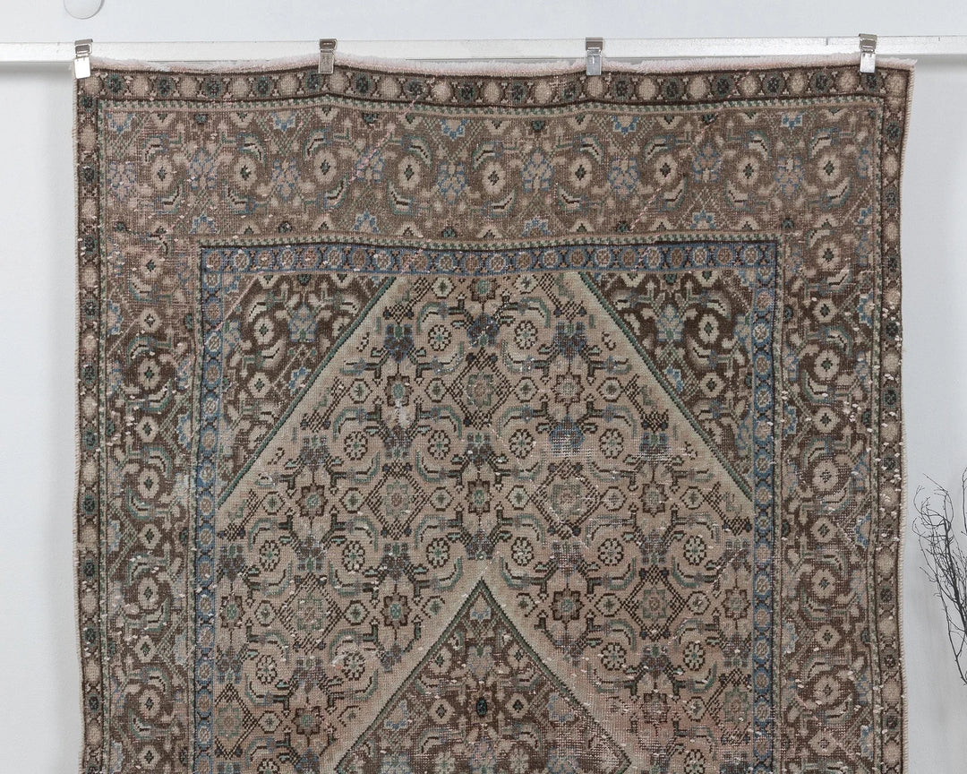 Multicolor Turkish Oushak Rug 6' 3" x 9' 7" Hand-Knotted | No. VR61334
