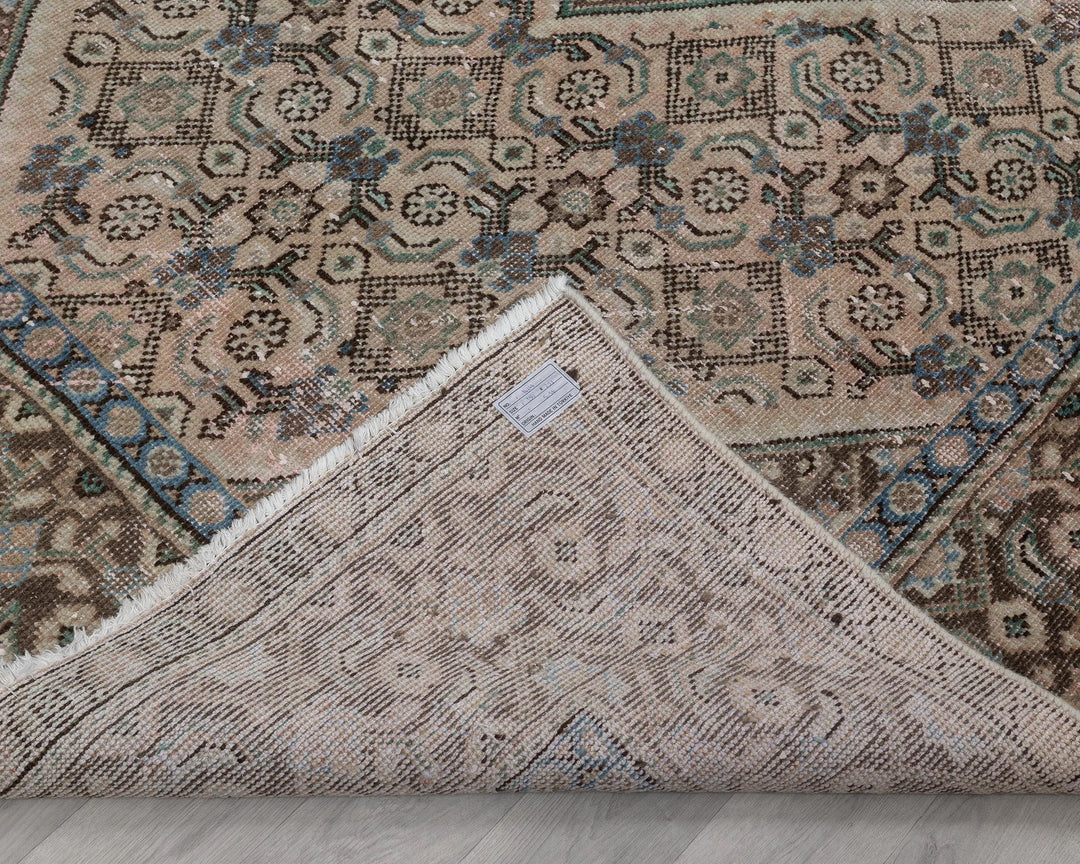 Multicolor Turkish Oushak Rug 6' 3" x 9' 7" Hand-Knotted | No. VR61334