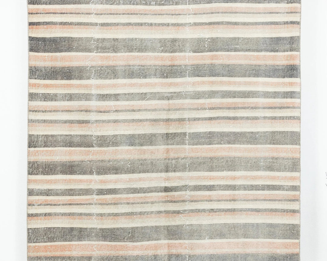 Multicolor Turkish Oushak Rug 6'7" x 4'10" Hand-Knotted | No. VR61396