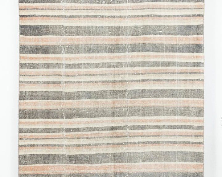 Multicolor Turkish Oushak Rug 6'7" x 4'10" Hand-Knotted | No. VR61396